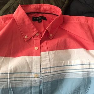 Short sleeve button down shirt, wore once